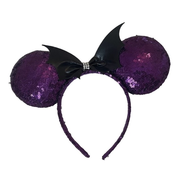 Disney | Halloween Themed Minnie Mouse Ears- Bat Inspired - Picture 1 of 3